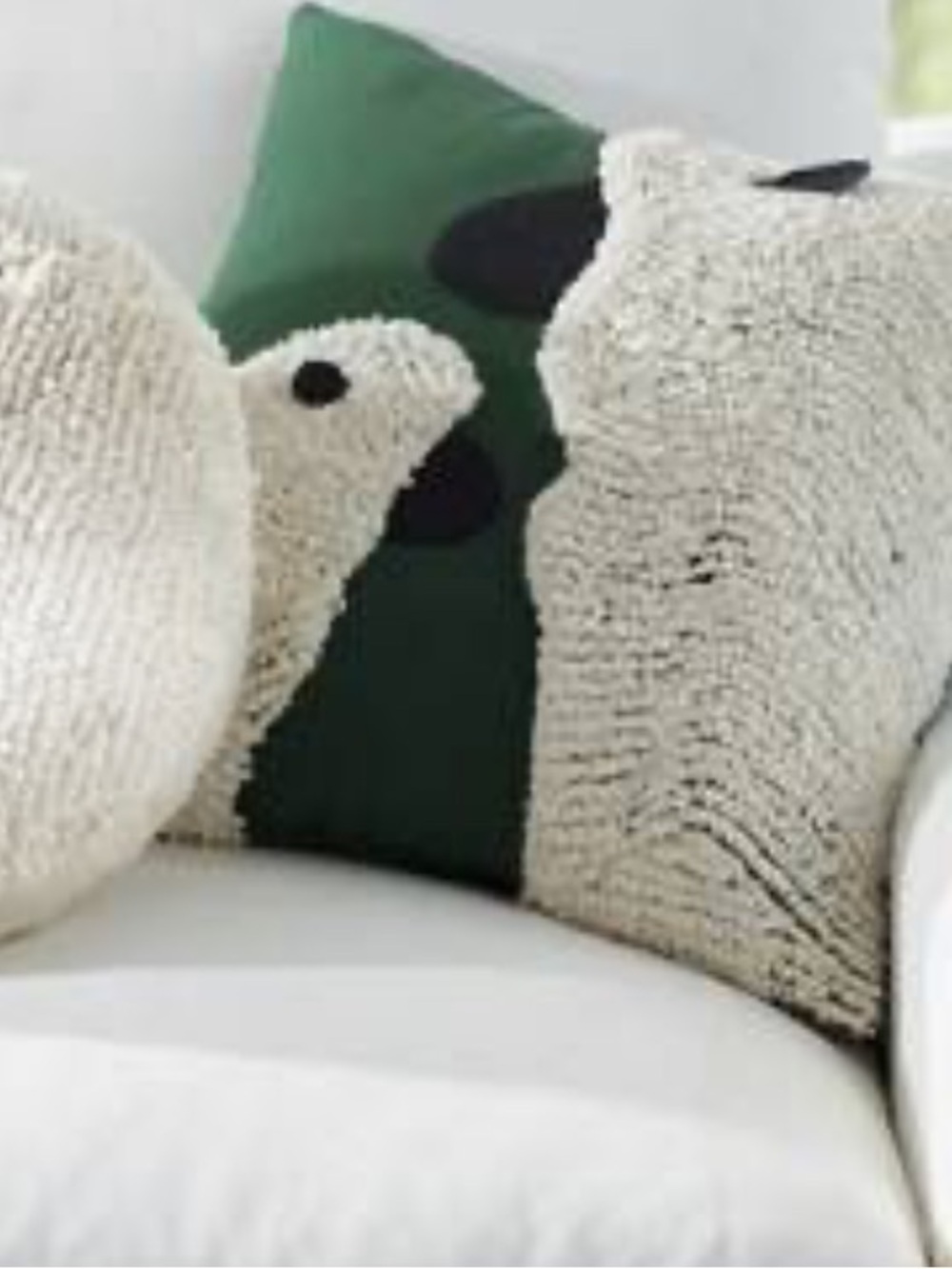 Grandinroad Textured Sheep Accent Pillow. Cover Only. Cottagecore | Lamb Rustic